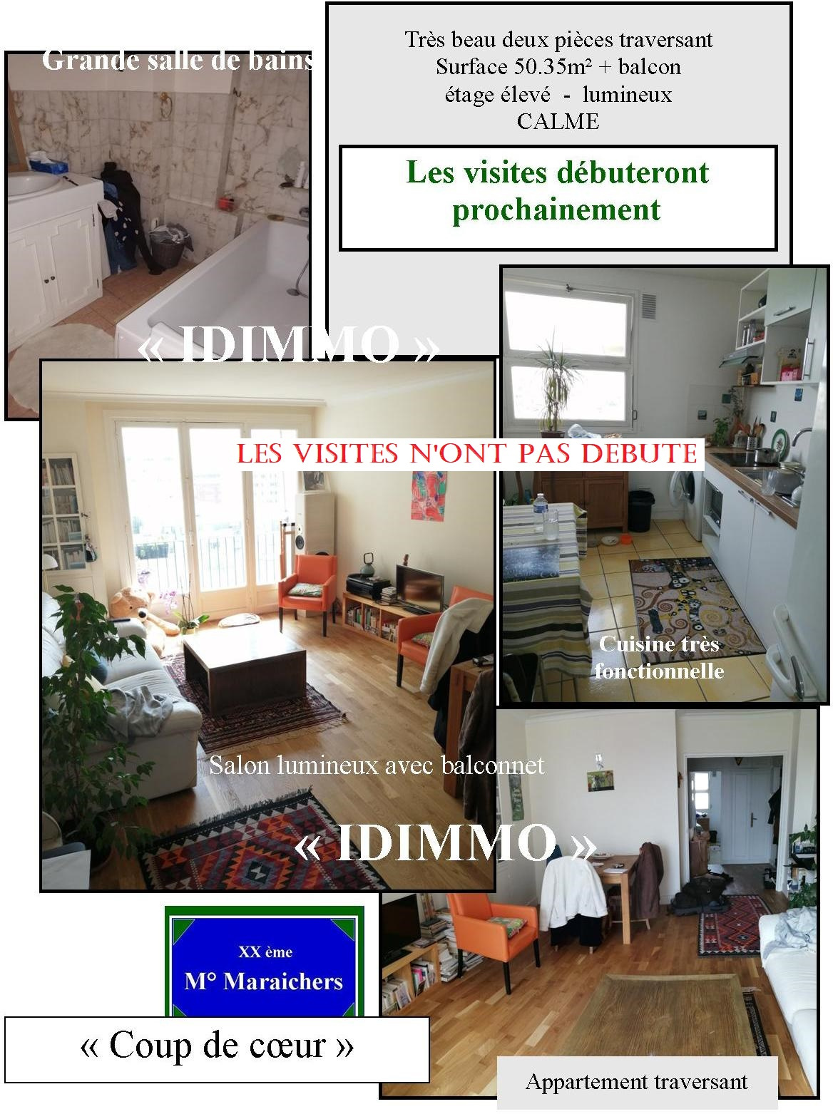 Vente Appartement 50m² 2 Pièces à Paris (75012) - Idimmo